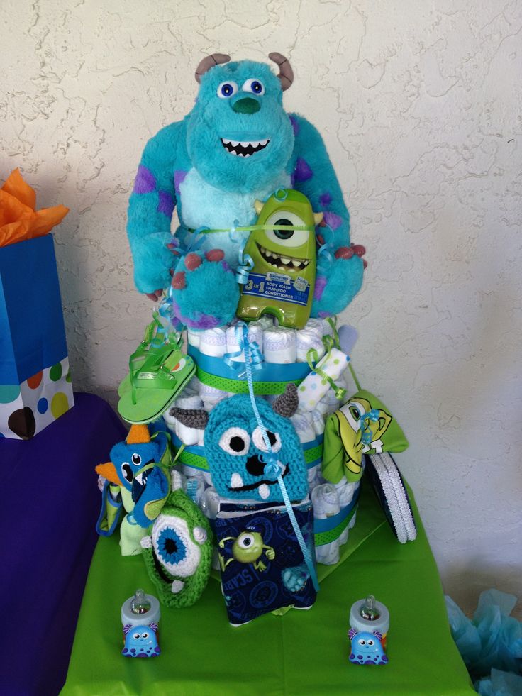 Monsters Inc Diaper Cake