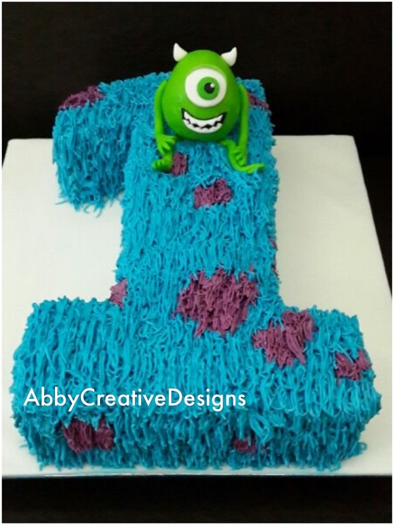 Monsters Inc. First Birthday Cake