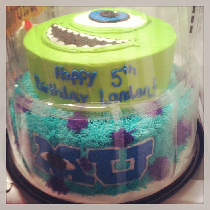 Monsters University Birthday Cake