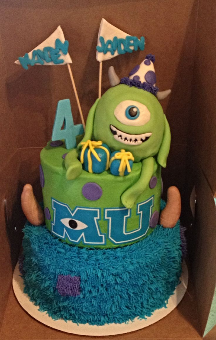 Monsters University Birthday Cake