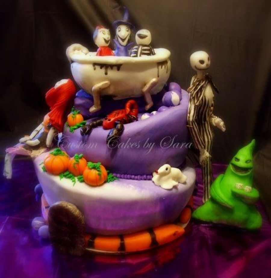 Nightmare Before Christmas Cake