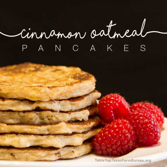 Oatmeal Cinnamon Pancakes