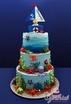 Ocean Themed Cake