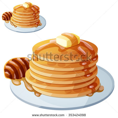 Pancake Breakfast Cartoon