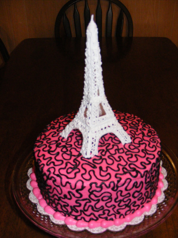 Paris Birthday Cake