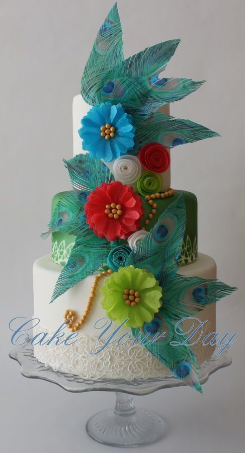 8 Houston Cakes With Feathers Photo Elegant Wedding Cakes With