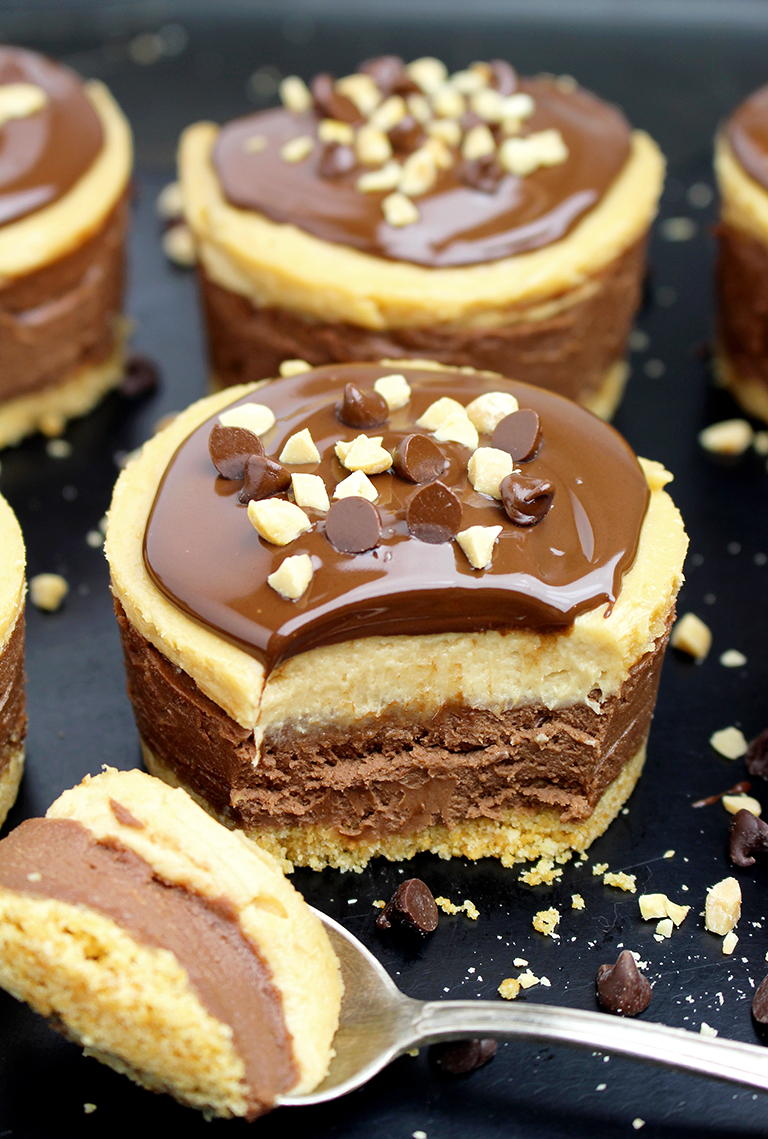 Peanut Butter Mini Cheesecakes