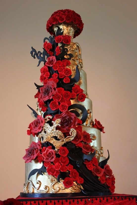 Phantom of the Opera Wedding Cake