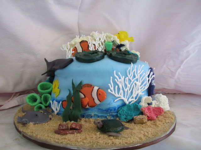 Pictures of Creatures Under the Sea Birthday Cake