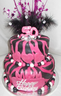 7 Photos of 50th Birthday Cakes Zebra