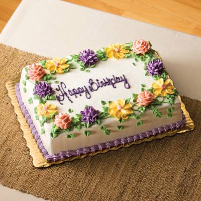 12 Photos of Publix Birthday Cakes Flowers Theme