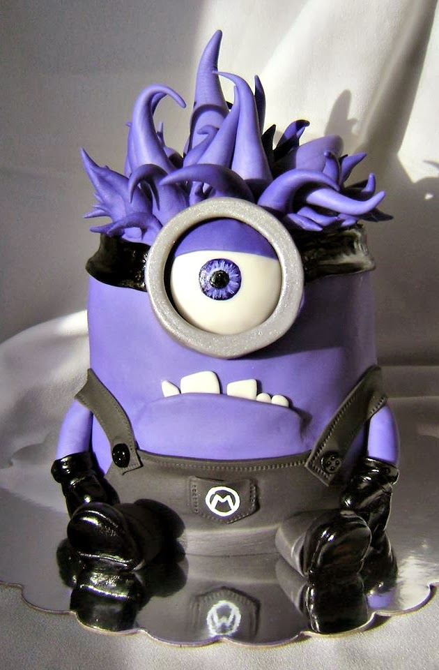 Purple Minion Birthday Cake