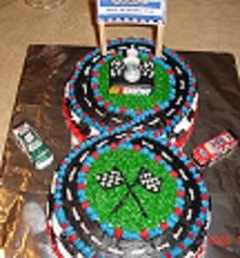 Race Car Track Birthday Cake