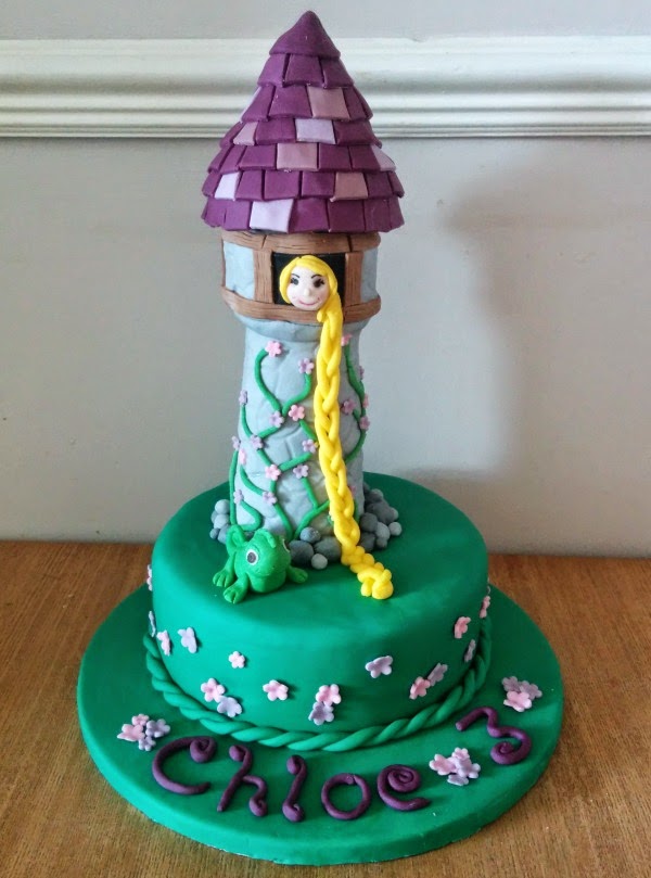 Rapunzel Birthday Cake