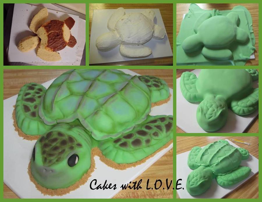 Sea Turtle Cake