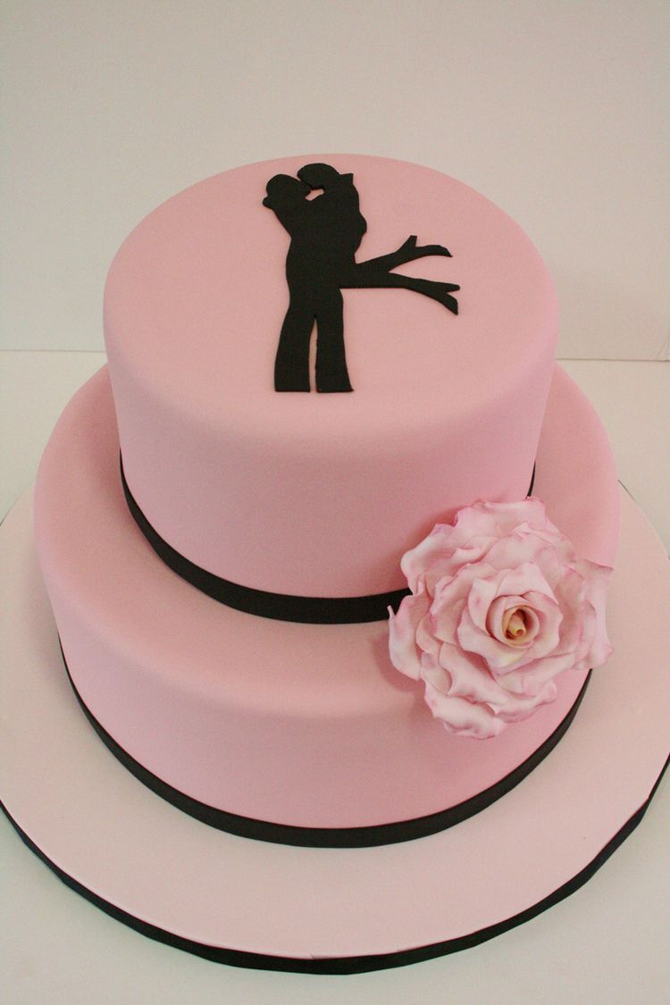 Silhouette Wedding Cake Designs