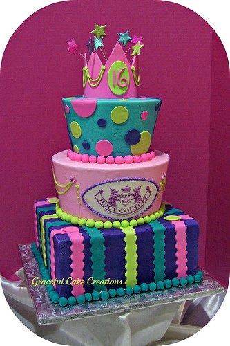 Sweet 16 Birthday Cake