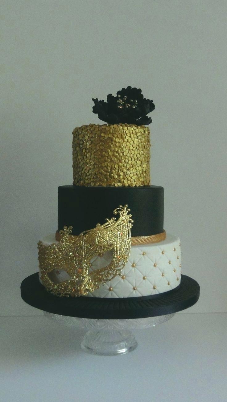 Sweet 16 Masquerade Cake