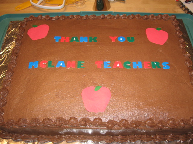 Teacher Appreciation Cake