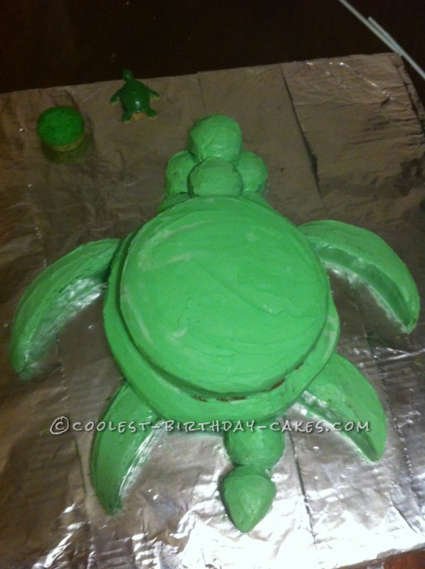 Under the Sea Turtle Birthday Cake