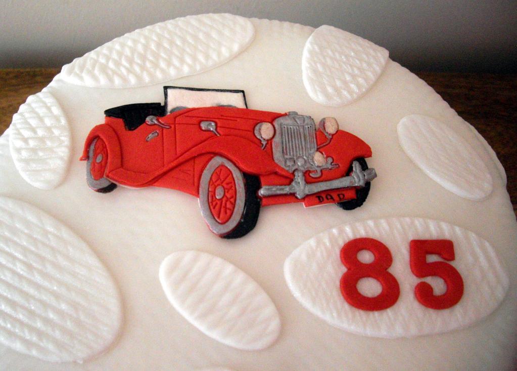 Vintage Car Birthday Cake