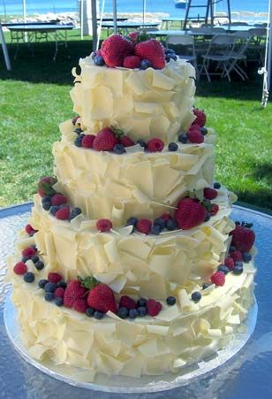 11 Photos of Fruit Wedding Cakes Design