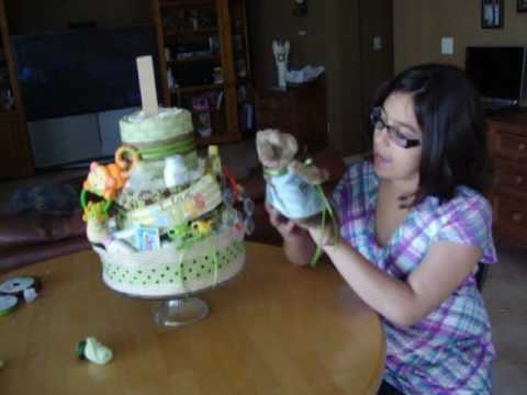 YouTube Making a Diaper Cake