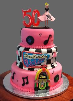 1950s Birthday Cake Idea