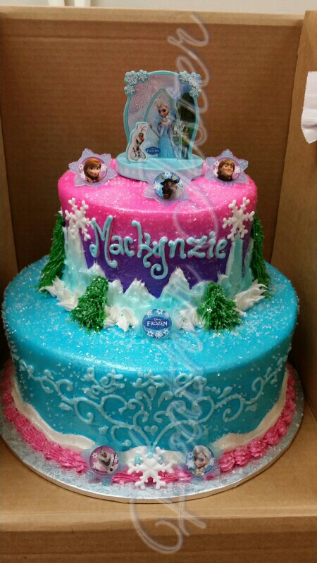 2 Tier Birthday Cake Frozen