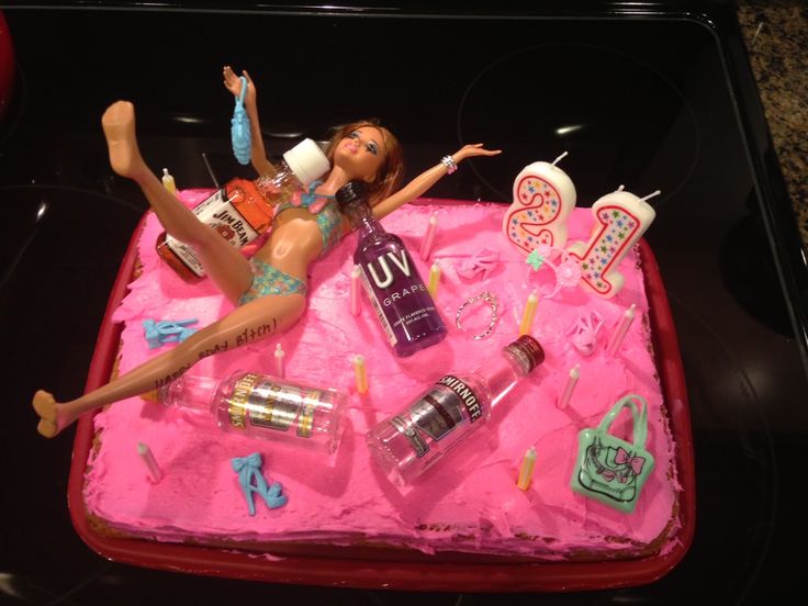 21st Barbie Birthday Cake