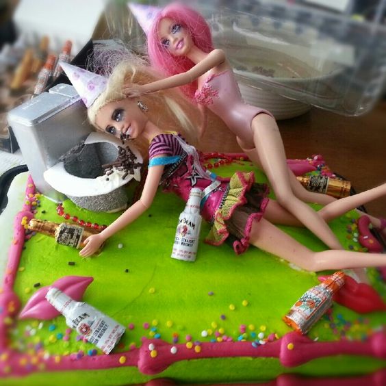 21st Barbie Birthday Cake