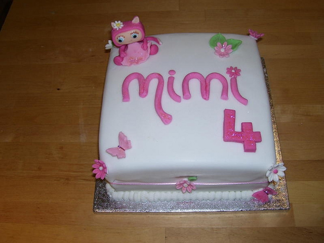 4 Year Old Girl Birthday Cake