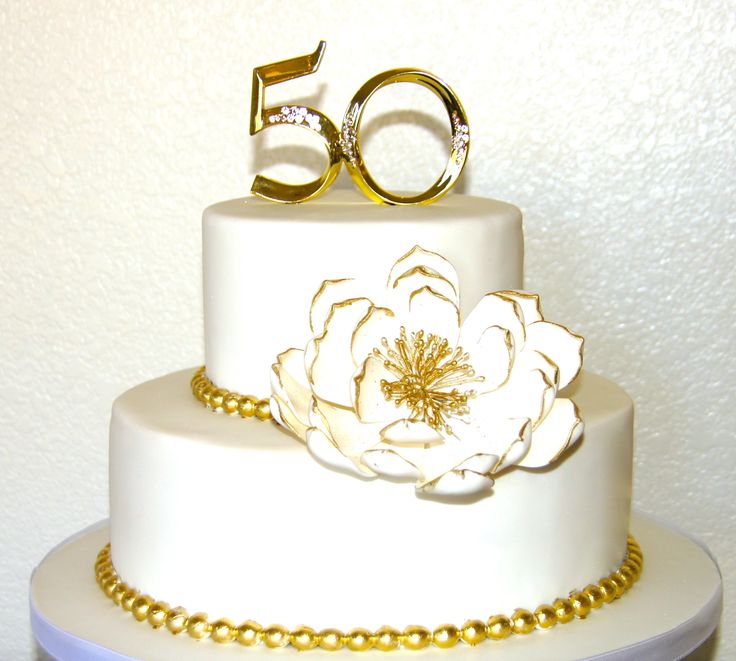 5 Photos of 50 Years Bday Cakes