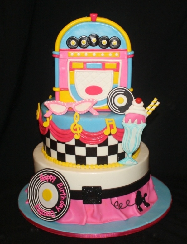 50s Birthday Cake