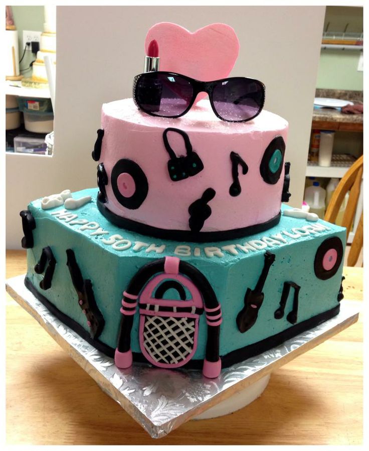 50s Birthday Cake