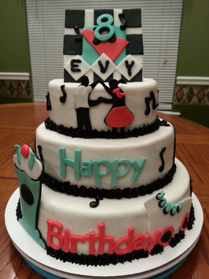 50s Theme Birthday Cake Ideas