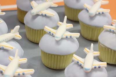 Airplane Party Cupcakes