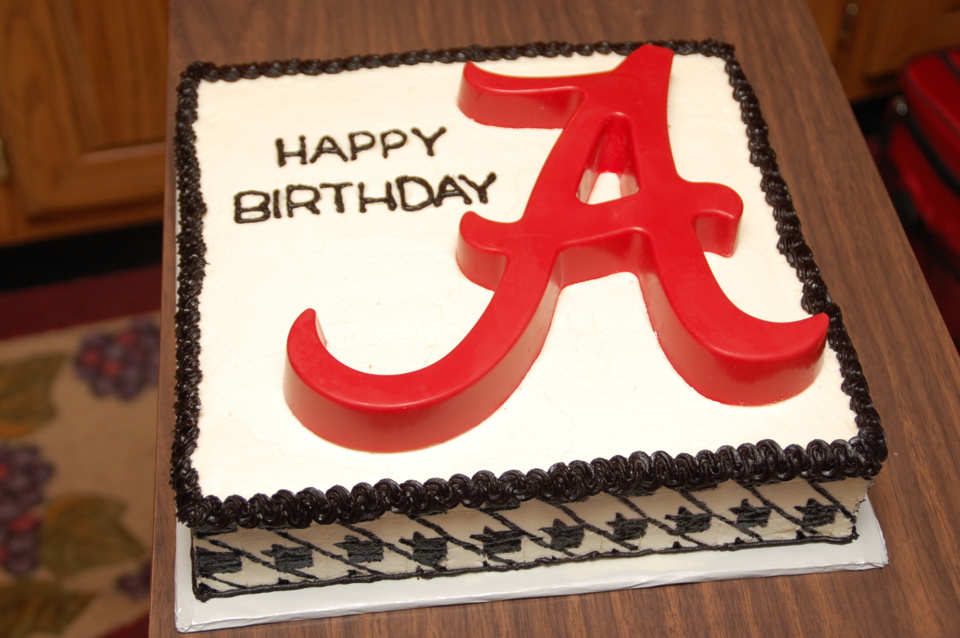 Alabama Football Birthday Cake