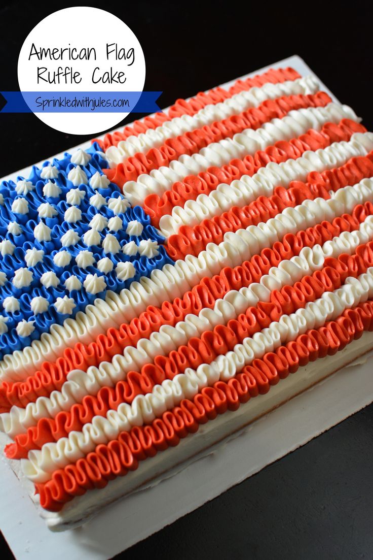 American Flag Cake