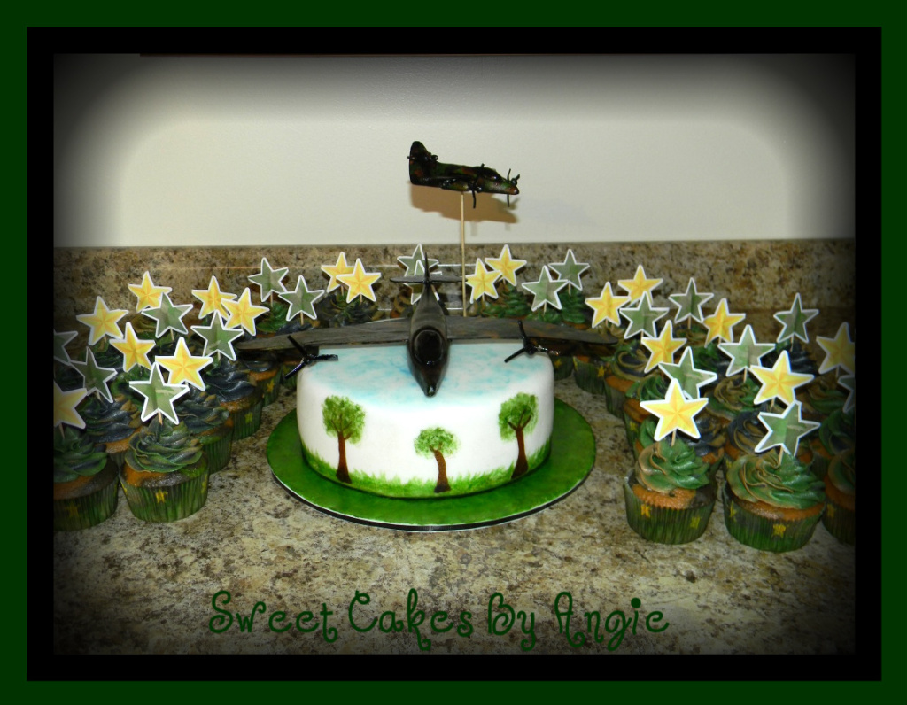 Army Camo Birthday Cake