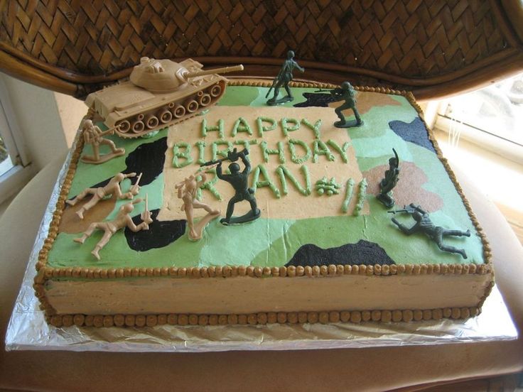 Army Camo Birthday Cake