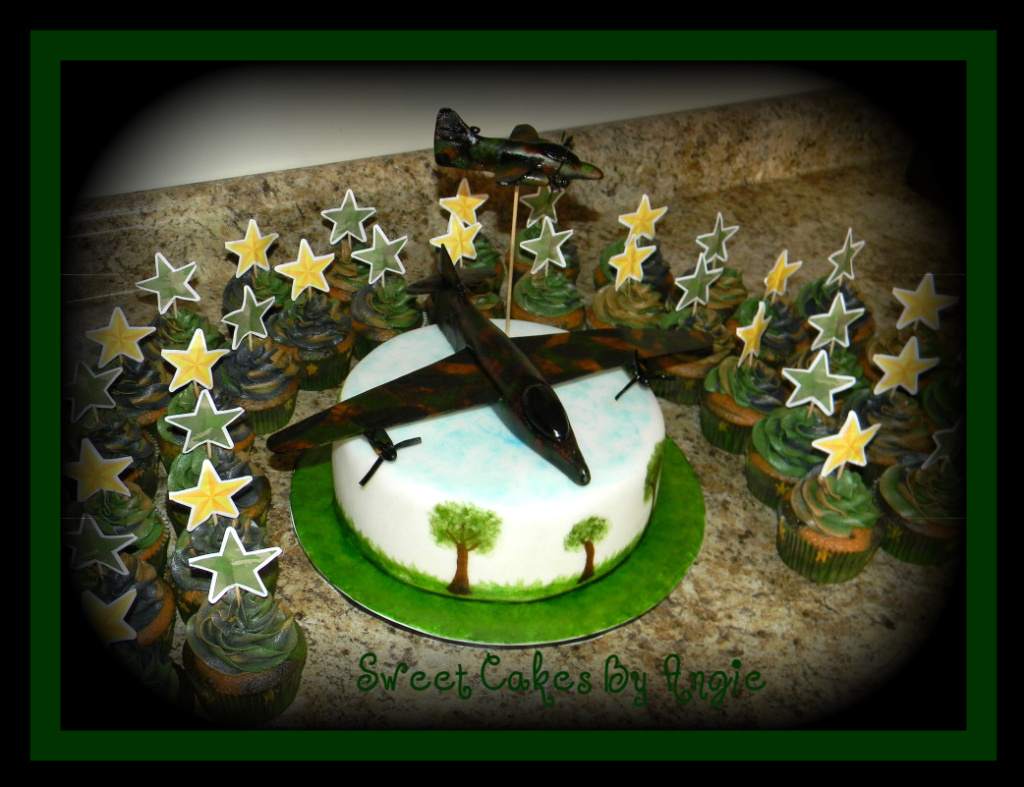 Army Camo Birthday Cake