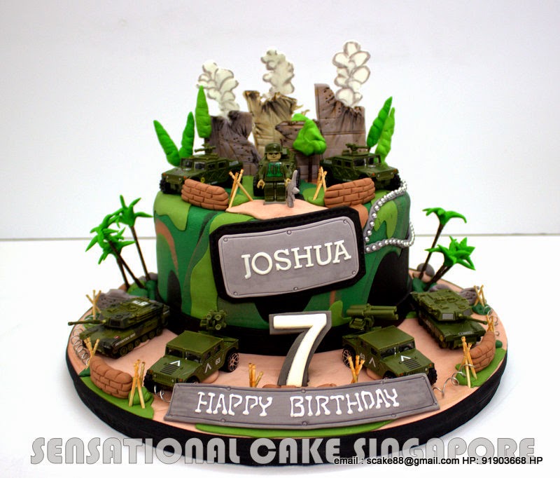 Army Man Birthday Cake