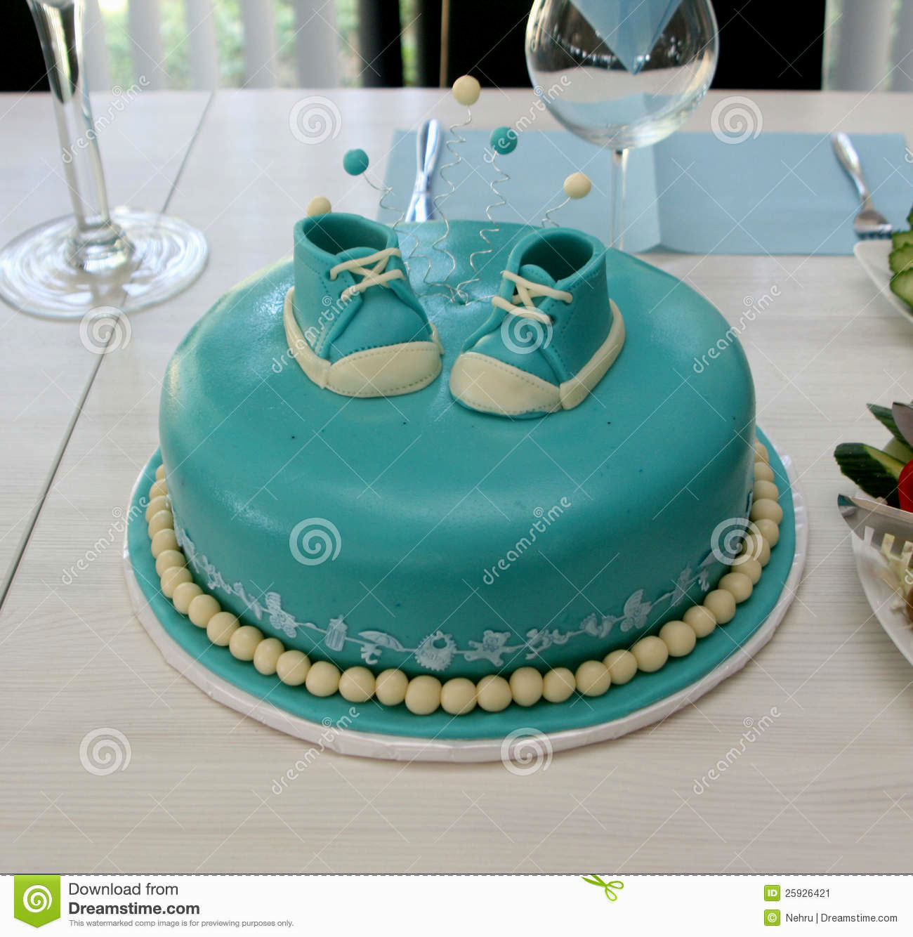 Baby Boy Birthday Cake