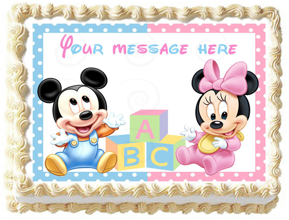 Baby Mickey Mouse Edible Cake Toppers