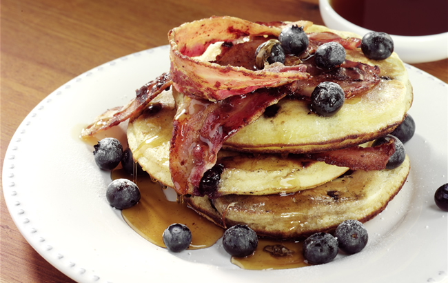 8 Photos of Blueberry Pancakes And Bacon