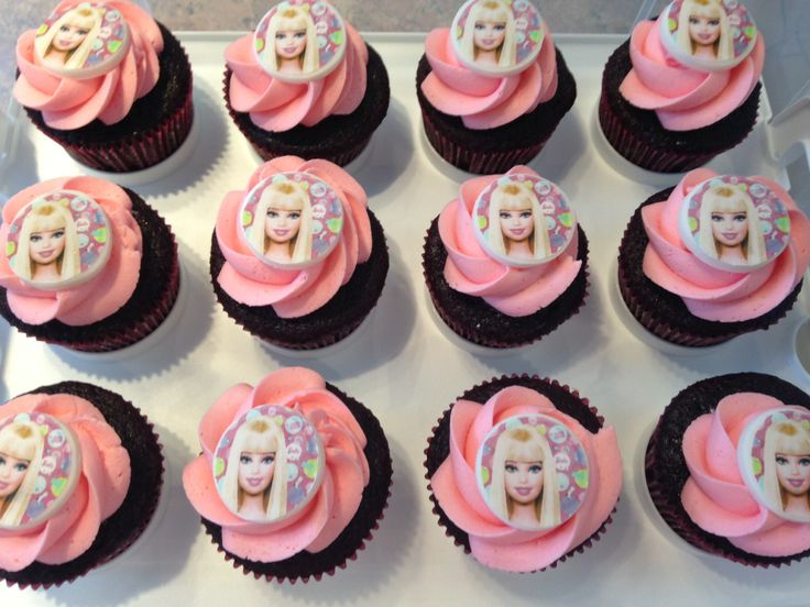 Barbie Chocolate Cupcakes