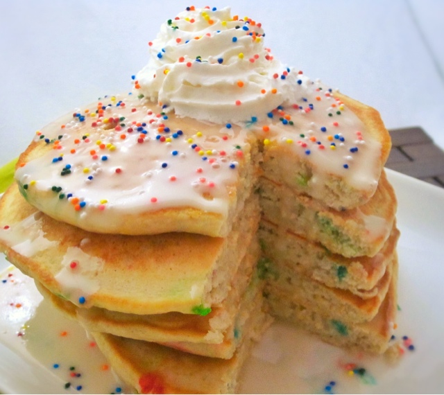 Birthday Cake Pancakes Funfetti