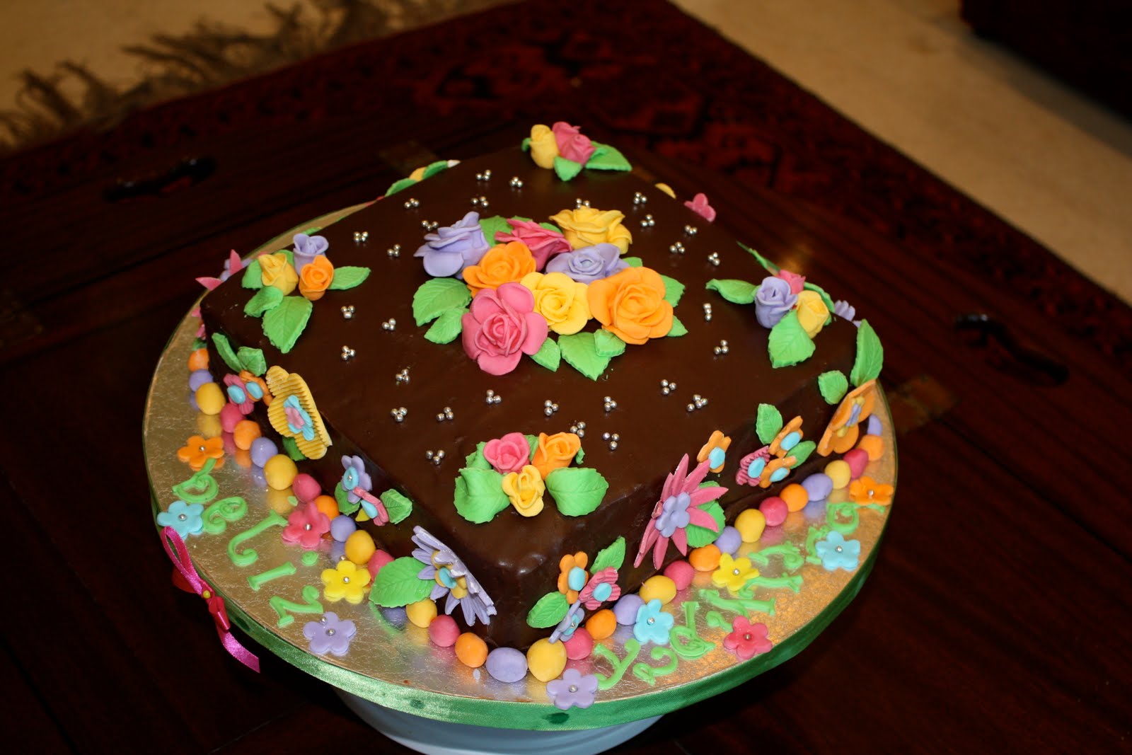 Birthday Cakes for Girls with Flowers