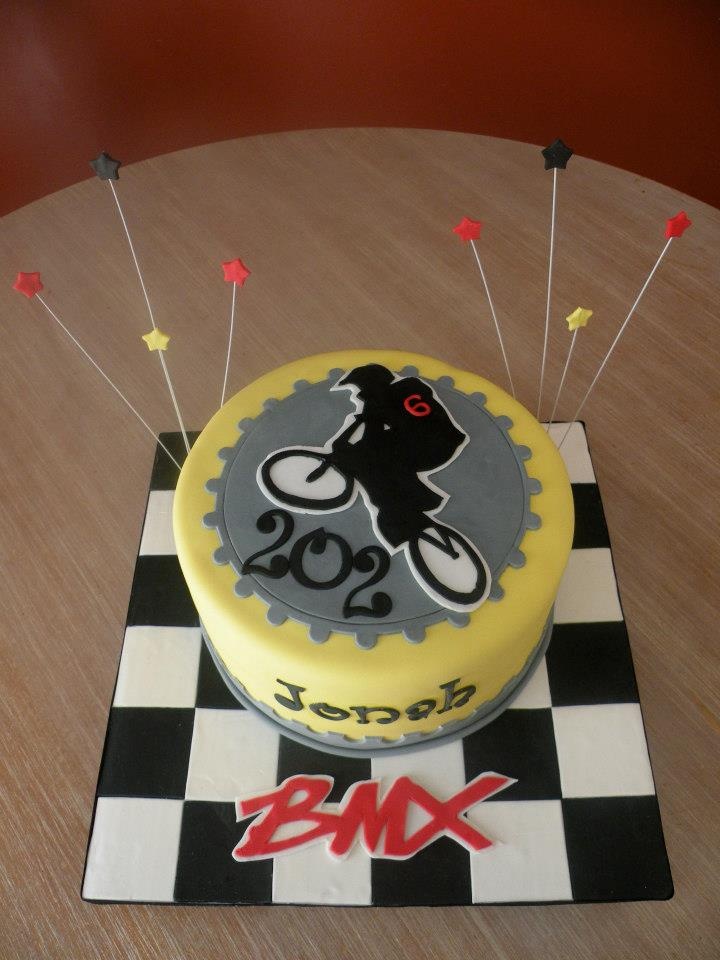 BMX Themed Birthday Cakes